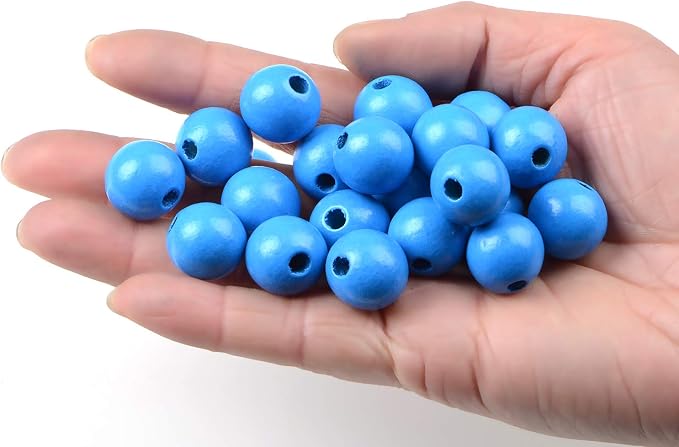 AD Beads Large Hole Wood Spacer Wooden Jewelry Making Bracelet Necklace - Image 3