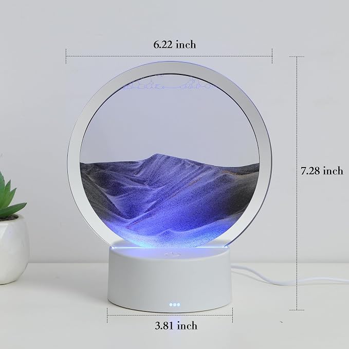 KPNUWN Moving Sand Art Liquid Motion, 3D Deep Sea Sandscape Color Quicksand - Image 2