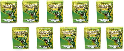 10 Packs Dragon Shield Matte Apple Green Standard Size 100 ct Card Sleeves by DragonShield