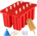 Silicone Popsicles Molds, 10 Cavity Homemade Popsicle Molds DIY Ice Pop Molds by Azonbey