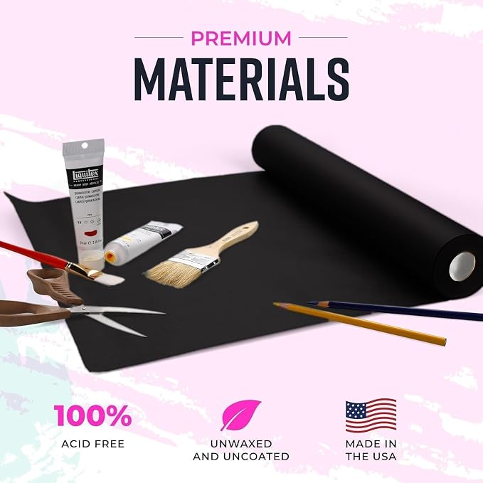 Bryco Goods 36” x 2400” Black Kraft Paper Roll - Image 3