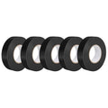 Electrical Tape, Black, 3/4 inch x 65 ft, High Temperature Electric Tape Weatherproof for Home DIY, Repairs, Electrical, Automotive and Equipment, 5-Pack (5)