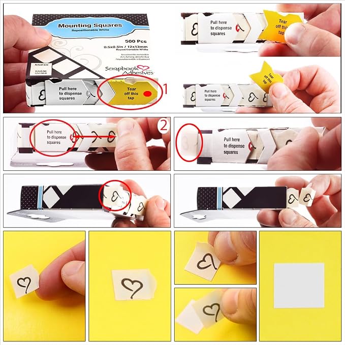 Scrapbook ADHESIVES by 3L Mounting Squares Permanent - Image 2