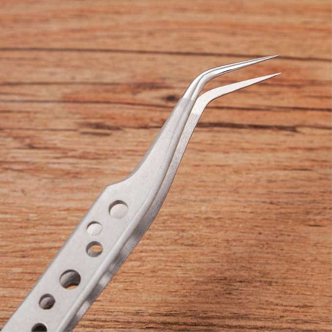 Wolfride 5Pcs Stainless Steel Tweezers Precision Tweezer Tool Set - Image 5