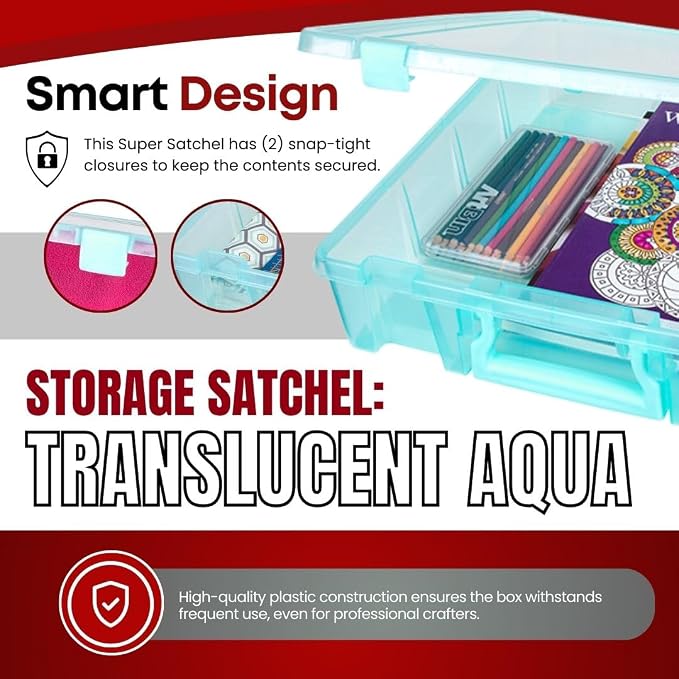 ArtBin 6955AA Super Satchel 1-Compartment Box, Art & Craft Organizer, - Image 5