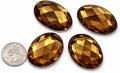 40x30mm Large Flat Back Oval Acrylic Rhinestones Cosplay Costume Gems Plastic by Allstarco