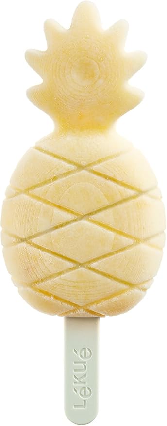 Lékué Set of 4 Tropical Popsicle & Ice Cream Molds + Sticks & Lids | Fun Shape - Image 9