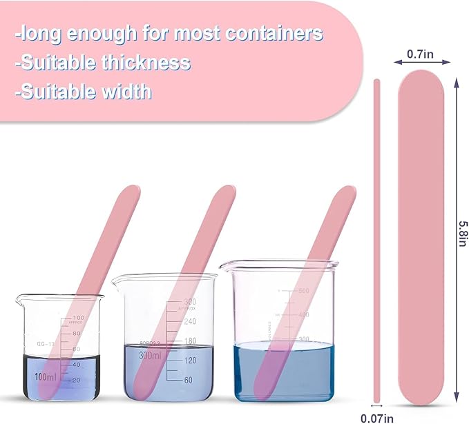 HTVRONT Stir Sticks for Epoxy Resin, 4 Colors | PVC Material, Reusable Plastic - Image 5