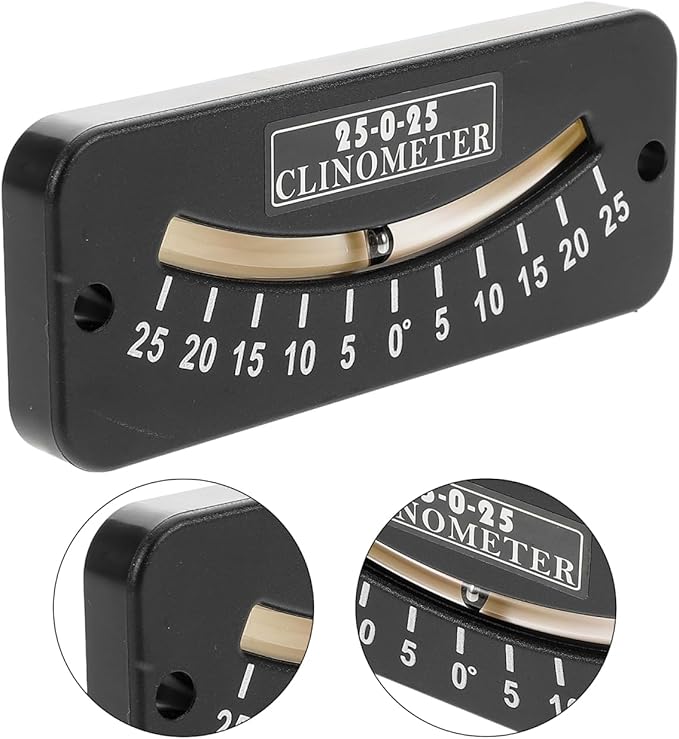 GLEAVI Angle Leveler Sailing Level and Angle Finder Angle Measuring Tool Professional Level Protractor Small Angle Finder Instruments and Indicators Angle Gauge Black Plastic