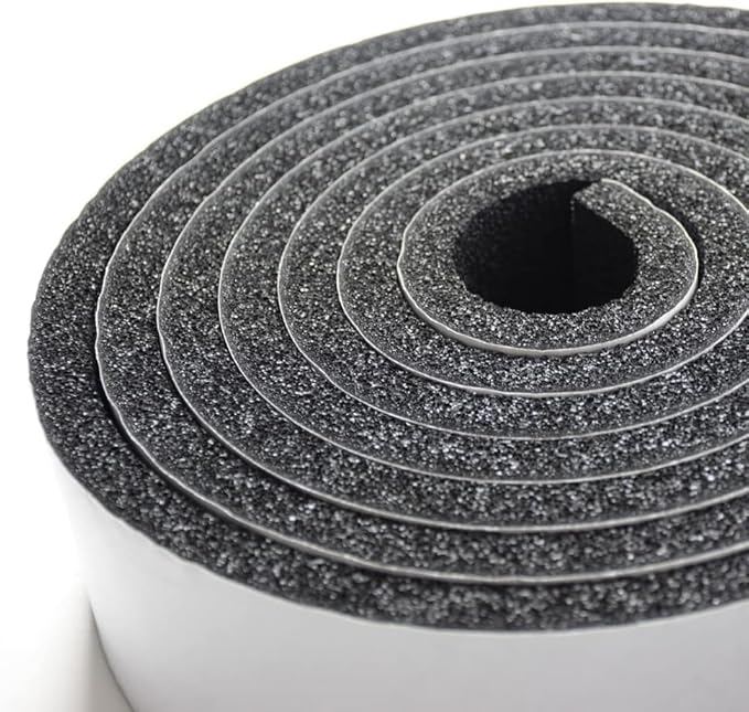 DOBTIM Pipe Insulation Foam Wrap Tape, self Adhesive with high Resilience for Pipe Insulation Wrap 13 Ft Long x 2 Inch Wide x 1/5 Inch Thick