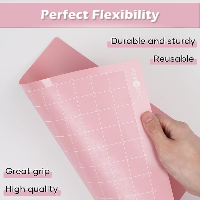HTVRONT Fabric Grip Cutting Mats, 2 Pack Cutting Mat 12x12 Compatible - Image 5