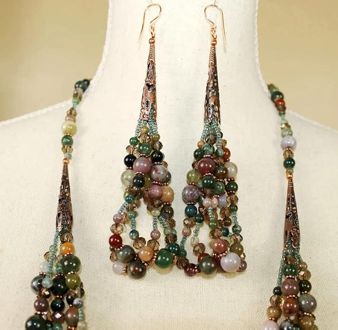 Zenkeeper 108 Pcs India Agate Beads - Image 3