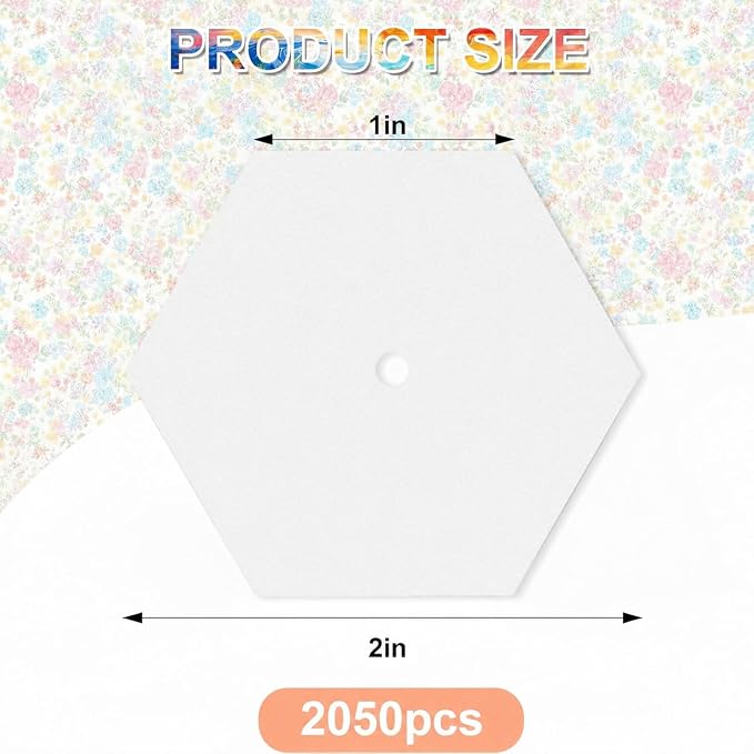 2050 PCS 1" Paper Piecing for Quilting DIY Patchwork Sewing Crafts for DIY - Image 2