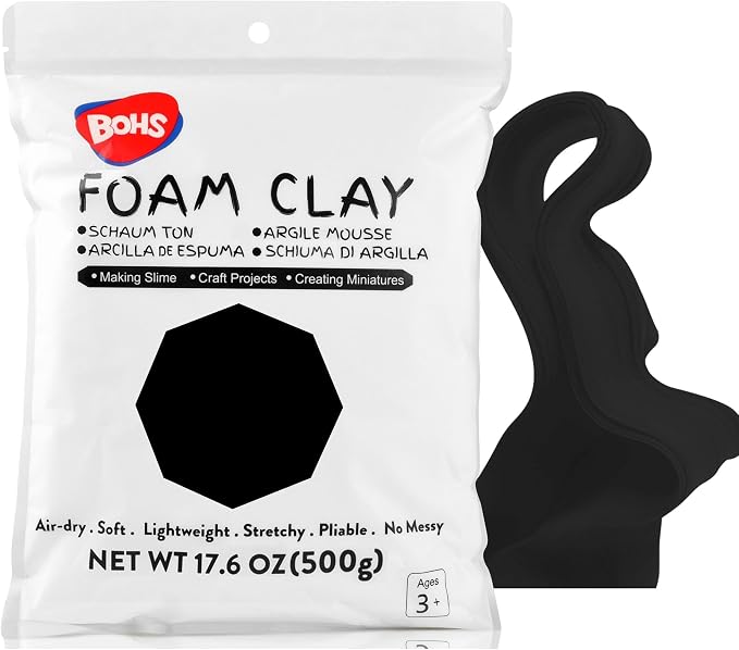 BOHS Black Modeling Foam Clay by BOHS