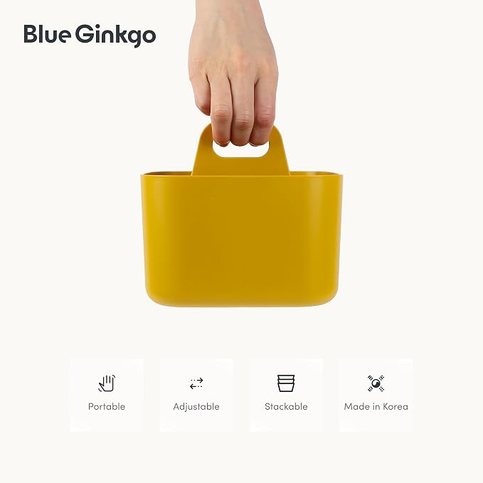 BLUE GINKGO Stackable Organizer Caddy, Made in Korea | Portable. Adjustable. - Image 5