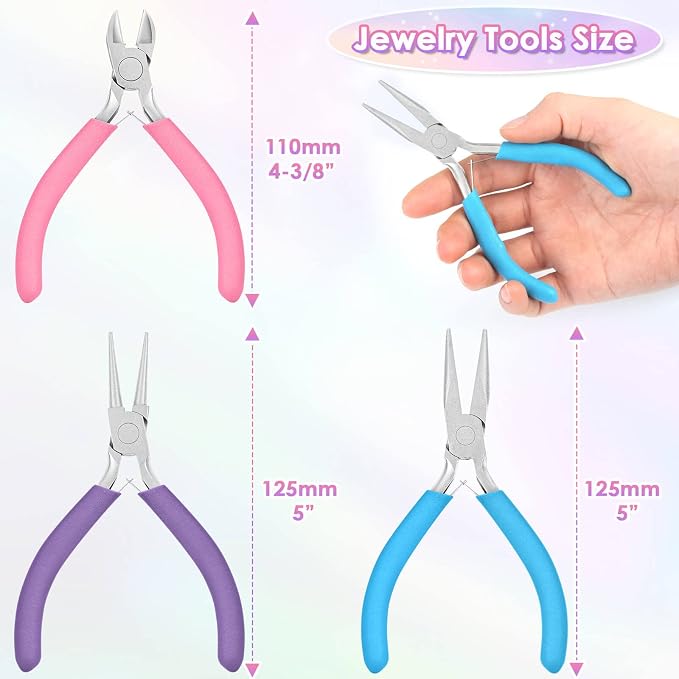 Pliers for Jewelry Making, Shynek Jewelry Pliers Set Includes Needle Nose Pliers - Image 6