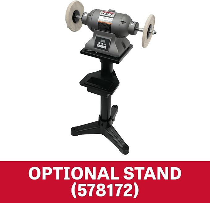 JET 8-Inch Variable-Speed Industrial Buffer, 1 HP, 115/230V 1Ph (Model IBG-8VSB)