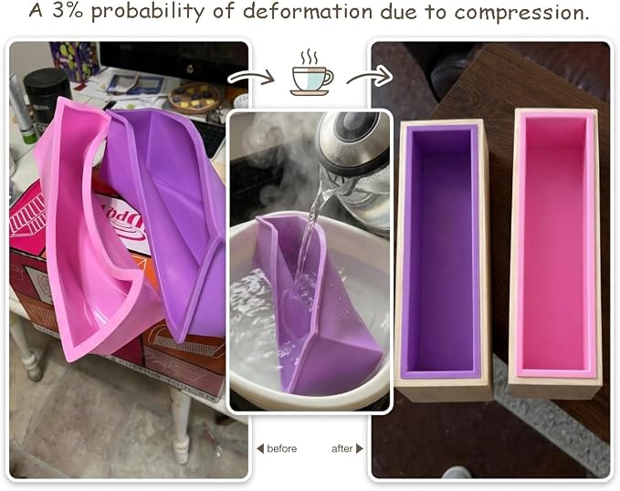 Silicone soap molds -Soap Cutting Tool Set Wooden Bamboo - Image 4