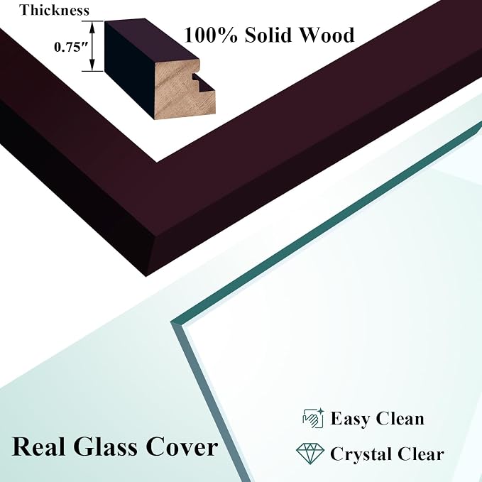 RPJC 4x6 inch Picture Frame Made of Solid Wood and High Definition Glass - Image 7