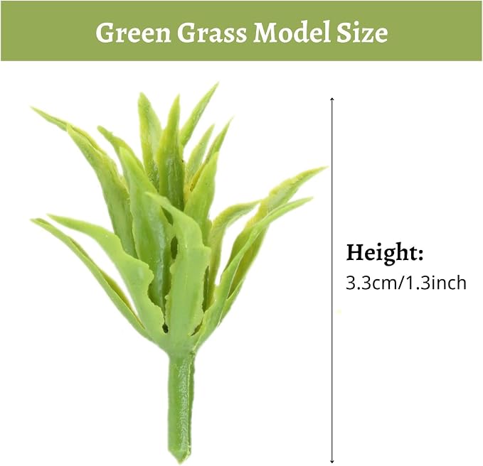 Yetaha 50pcs Green Shrubs Bush Model, Aritificial Plants, Railway Wargame Park - Image 3