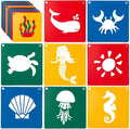 20 PCS Ocean Creatures Stencils by ViikiFain