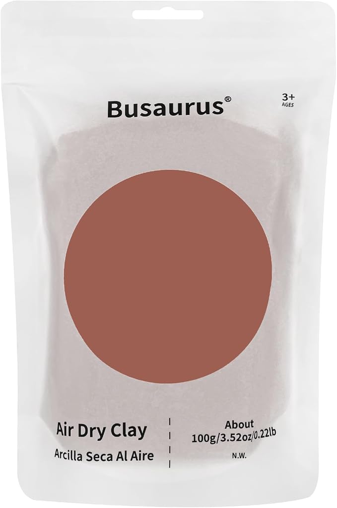 100g Light Brown Air Dry Foam Clay, DIY Magic Model Clay by BusaurusToys