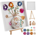 WEBEEDY DIY Mosaic Painting Kit Flower Vase Pattern Mosaic Arts and Craft Kits by WEBEEDY