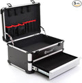 ELIAUK Tool Box Hard Case Tool Organizer Storage Cabinet Carry Case Tool box with Drawers(Silver)