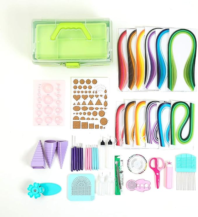 Quilling Kits - All-in-One Quilling Tools Supplies, Paper Crimper, DIY Crafts - Image 2