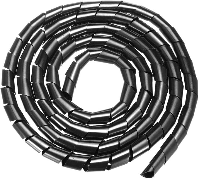 uxcell 18mm Flexible Spiral Cable Wrap Wire Cord Wraps Computer Manage Cord by uxcell