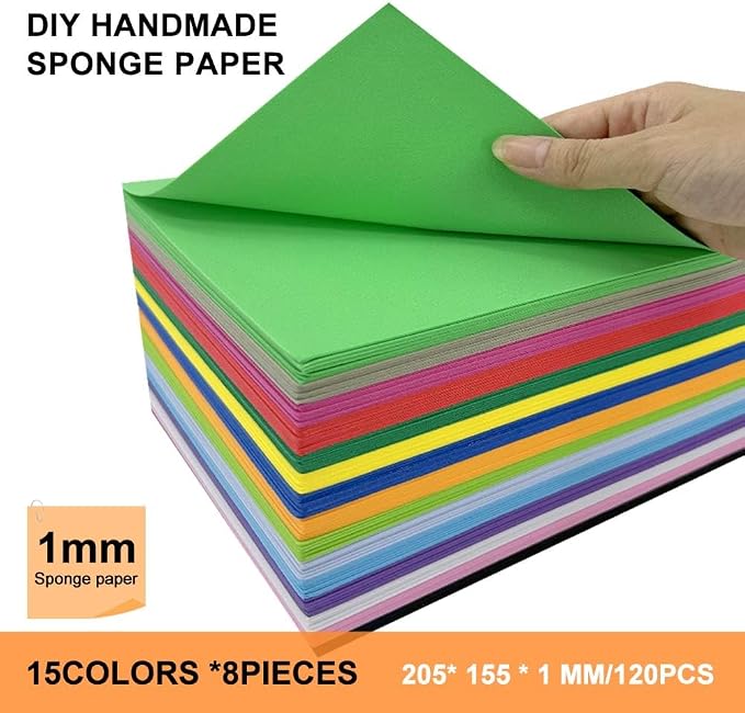 120 Pack EVA Foam Sheets, 8 x 6IN, 1mm Thick Foam Paper - Image 3