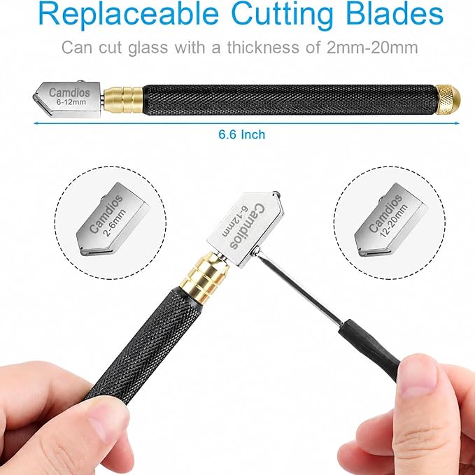 Glass Cutter 2mm-20mm, Upgrade Glass Cutting Tool - Image 5