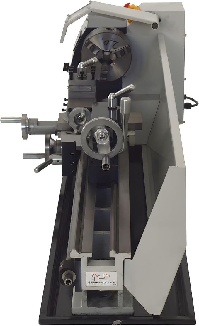 AC110V WM210V 8''X32'' Mini Precision Metric Thread Metal Lathe with 900W Brushless Motor Variable Speed Metal Lathe