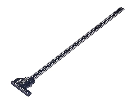Scriber Gauge – Precision Marking Tool, Measuring Ruler, Layout Square, Thickness Gauge, CNC Aluminum Woodworking Tool for Joinery, Framing, Cabinet, DIY Projects (Old, 600mm)