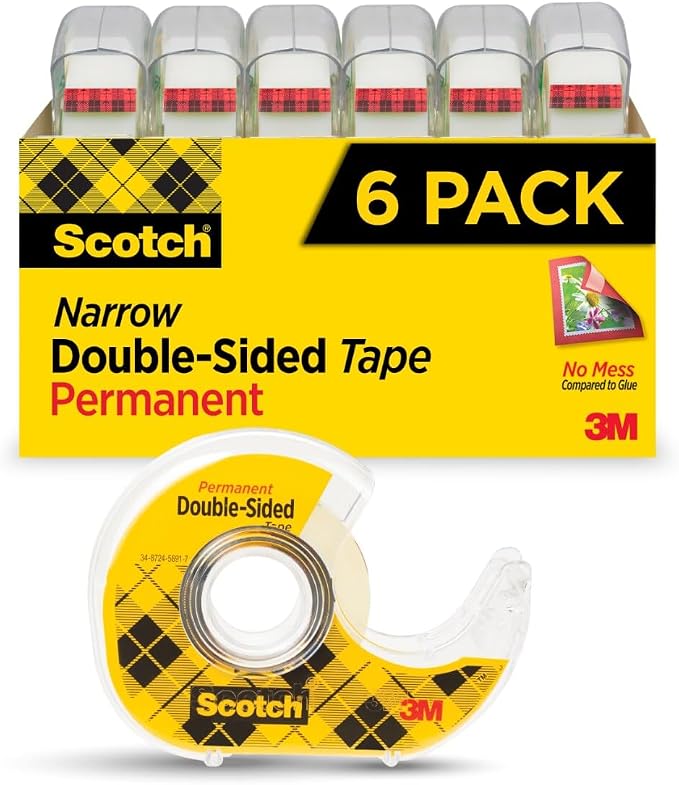 Scotch Permanent Double Sided Tape, Card Making and Holiday Scrapbooking by Unknown