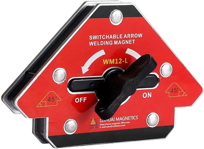 LISHUAI Unique Design On/Off Switch Strong Neodymium Arrow Welding Magnet 45 90 135 Degrees 176 LBS