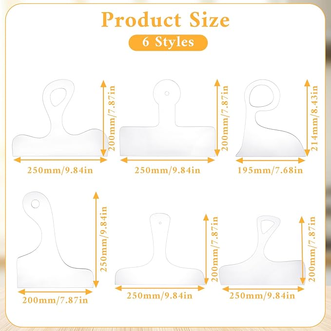6 Pcs Charcuterie Board Template Set - Image 2