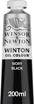 Winsor & Newton Winton Oil Color, 200ml Tube, Ivory Black by WinsorNewton