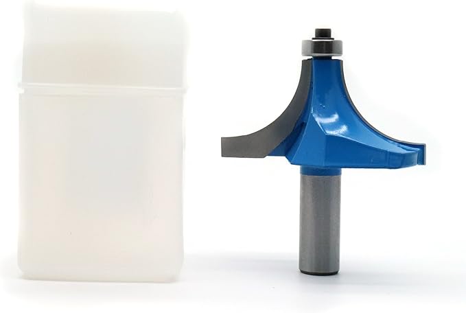 Round Over Edging Router Bit 1/2" Shank 1" Cutting Radius Bearing Guide Corner Rounding Router Bit