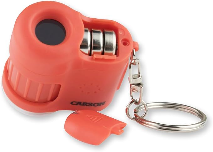 MicroMini Orange, Pocket Microscope Keychain | Built-In Flashlight - Image 6