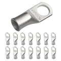 SELTERM 15pcs 1/0 AWG 1/2" Stud UL Marine Grade Battery Terminal Connectors Tinned Copper Battery Cable Lugs 0 Gauge Wire Connectors Electrical Battery Cable Ends Ring Terminals Tinned Copper Lugs