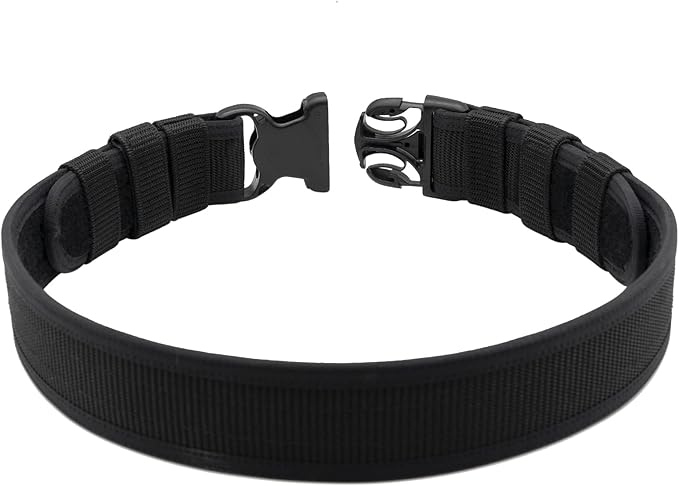 Duty Belt w/ 4 Keepers 2" Nylon Stiff Utility Belt Police Law Enforcement Security Work Patrol Gear Carrier XXL
