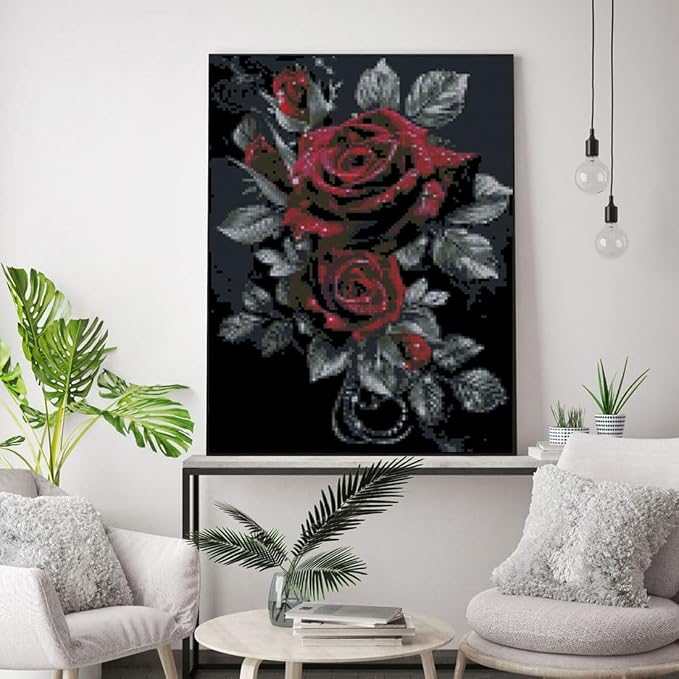 Flowers Stamped Cross Stitch Kits Flowers Cross Stitch Patterns, Dimensions - Image 6