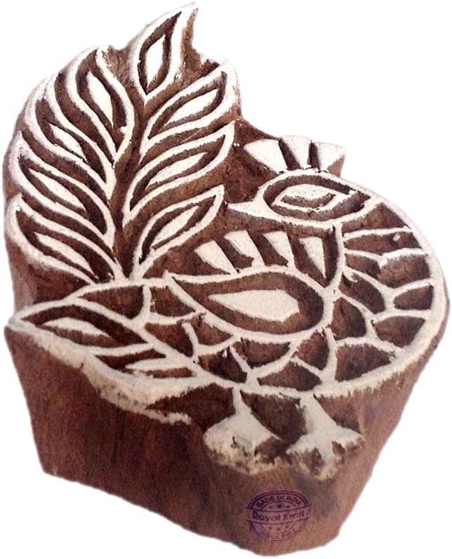Royal Kraft Wooden Stamps DIY Fabric, Henna Printing Blocks THDtag026 by RoyalKraft