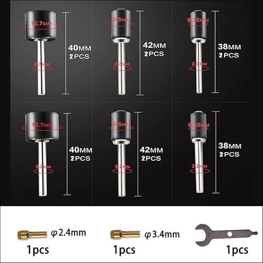 165pcs Rotary Tool Sanding Drums 320 grit,Sanding Drum Sander Bits Bands for Drill Accessories