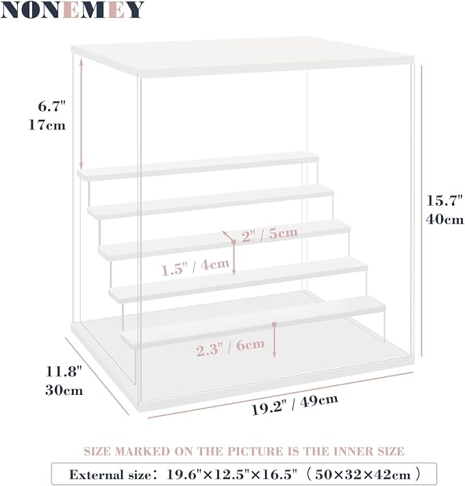 NONEMEY LED Acrylic Display Case, 6 Tier Display Case - Image 2