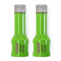 Diamond Core Drill Bits,2pcs 9/16" 14mm Ceramic Tile Drill Bits Vacuum Brazed Diamond Hole Saw for Porcelain Tile,Granite,Marble,Concrete,Masonry,Brick