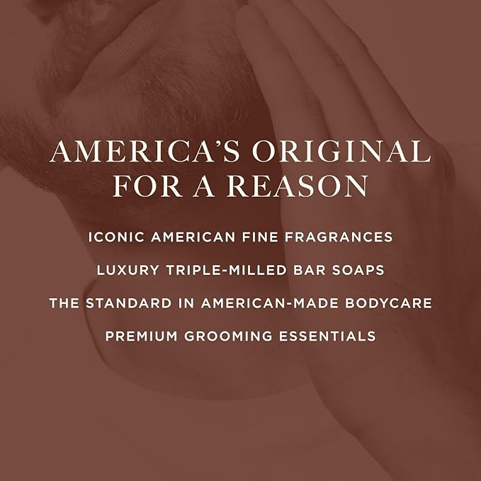 Caswell-Massey Men’s Bar Soap Gift Set - Jockey Club Scent - Triple-Milled Moisturizing Body Soap Bars for All Skin Types, Plant-Based Formula with Essential Oils, Made in USA, 3 x 5.8 oz