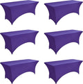 6-Pack 6ft Spandex Table Covers by Unknown