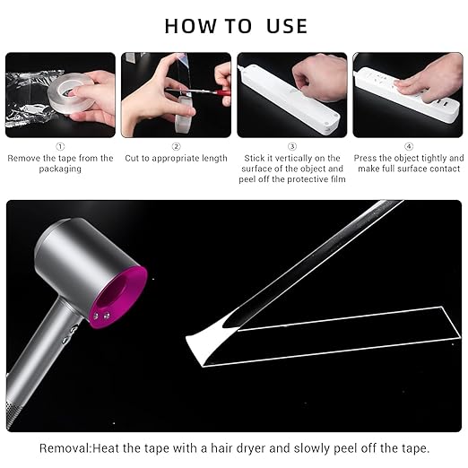 3 Rolls Double Sided Tape, Nano Tape, Transparent Adhesive Tape, Traceless - Image 3